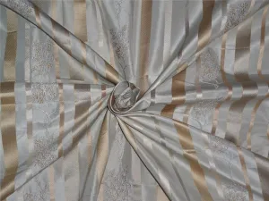 100% silk taffeta satin stripe embroidered