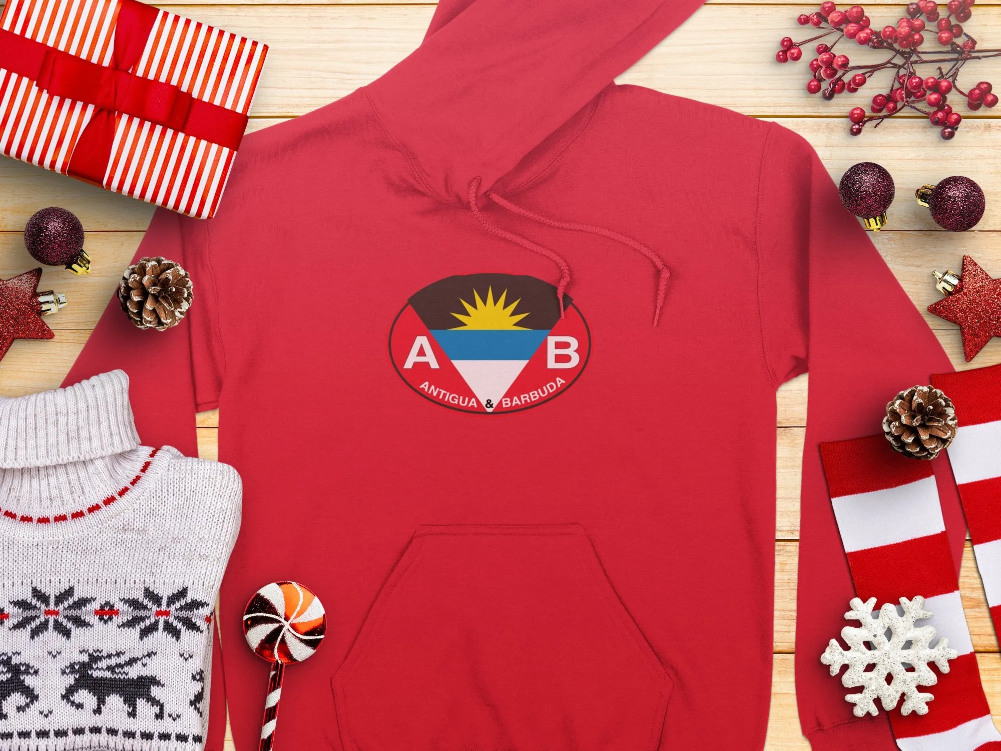 Antigua & Barbuda Vacation Flag Hoodie for Tropical Escapes
