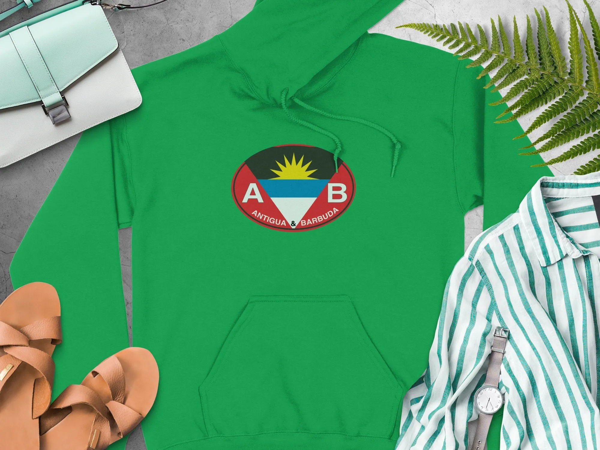 Antigua & Barbuda Vacation Flag Hoodie for Tropical Escapes