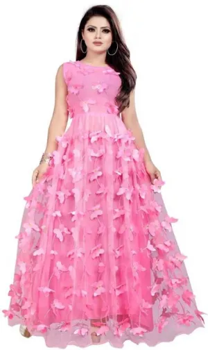 Attractive Butterfly Design Gown