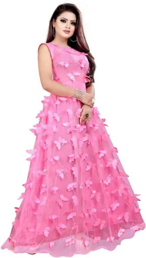 Attractive Butterfly Design Gown
