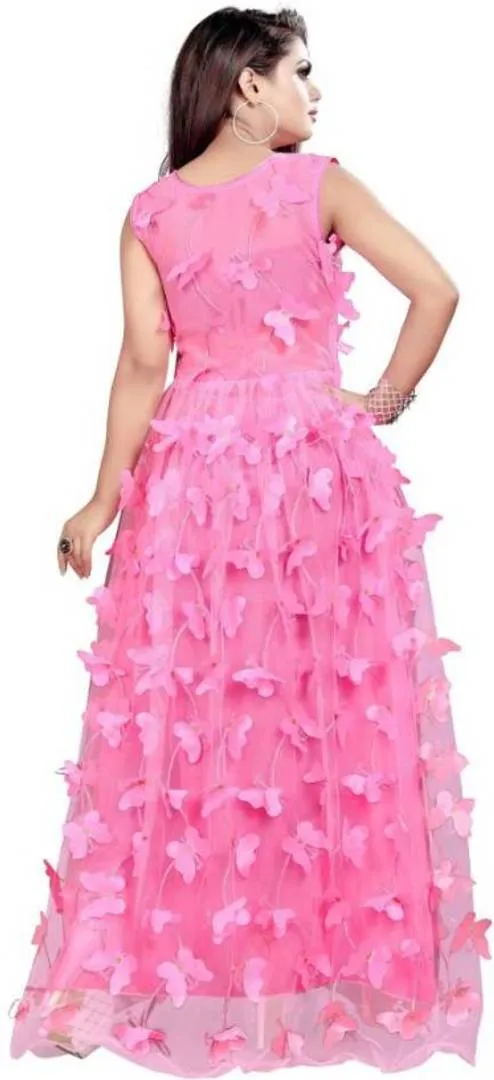 Attractive Butterfly Design Gown