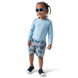 Baby & Toddler Neutral UPF 50  Light Blue Rash Guard