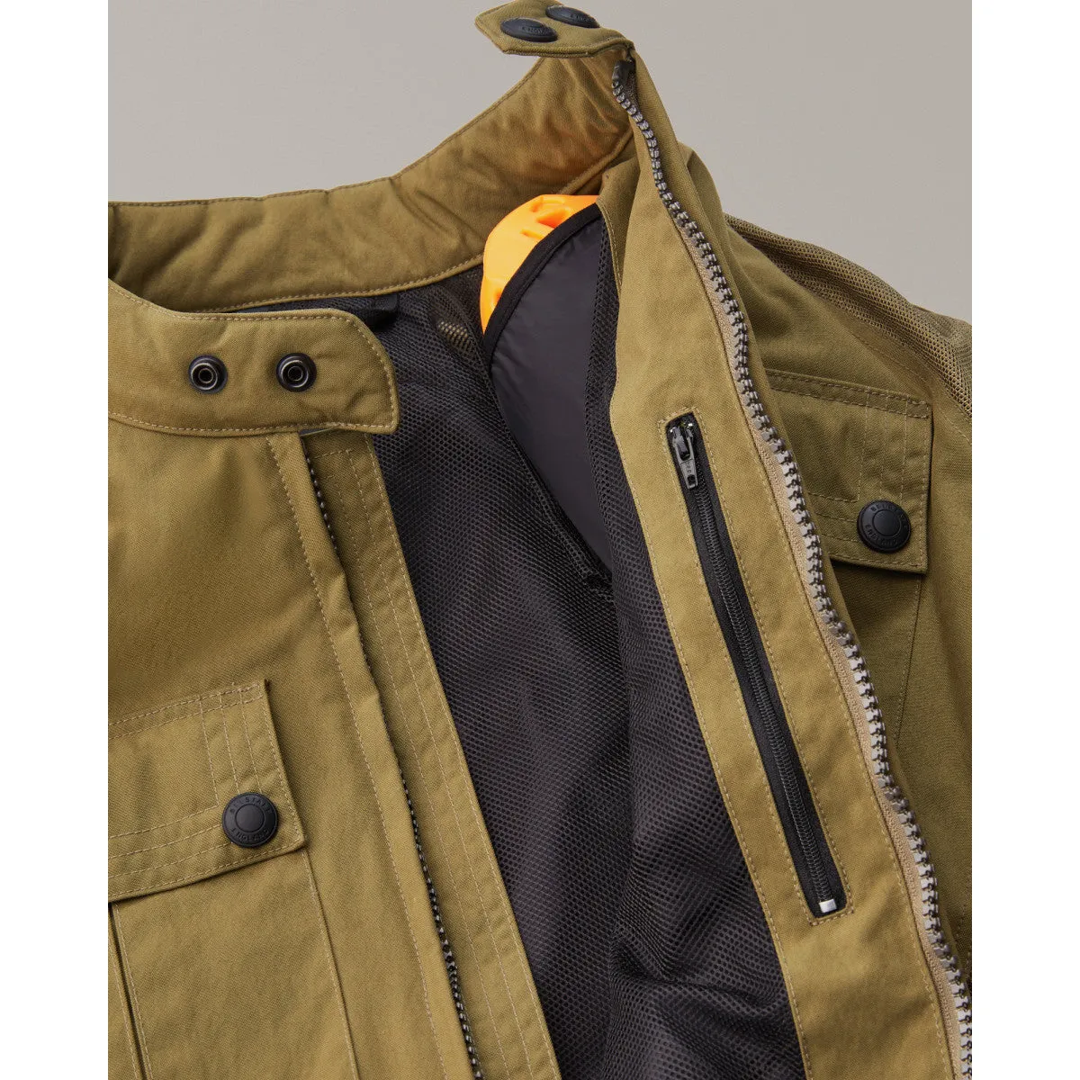 BELSTAFF TEMPLE MOTORCYCLE JACKET - OLIVE