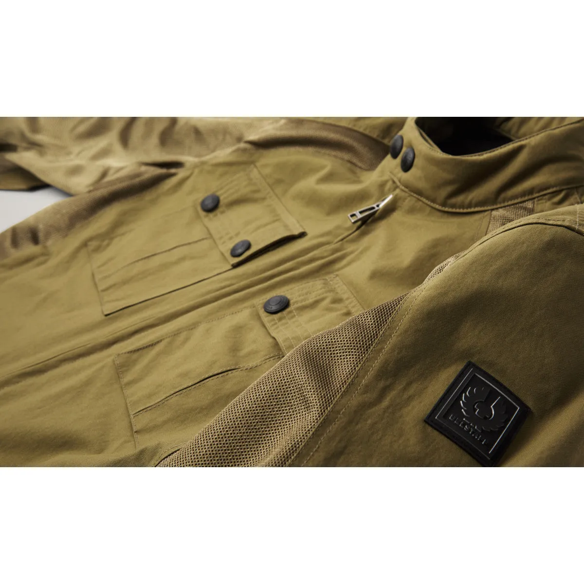 BELSTAFF TEMPLE MOTORCYCLE JACKET - OLIVE