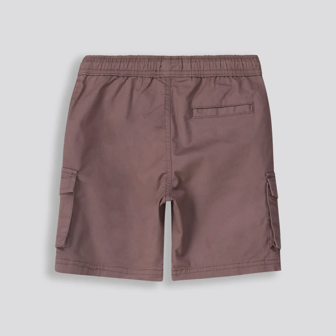 Boys Cargo Shorts _ 153129 _ Brown