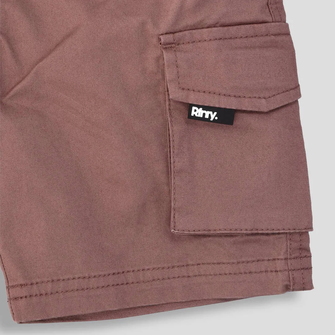 Boys Cargo Shorts _ 153129 _ Brown