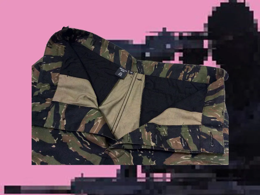 Brooklyn Work T23 Cargo Shorts Tiger Stripe Camo