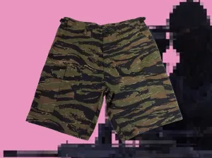 Brooklyn Work T23 Cargo Shorts Tiger Stripe Camo