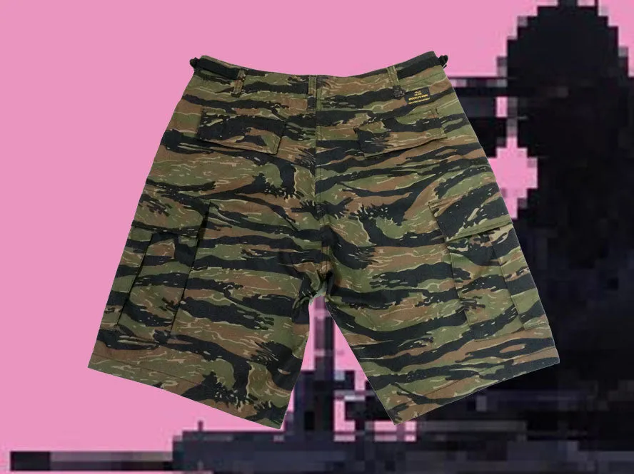 Brooklyn Work T23 Cargo Shorts Tiger Stripe Camo