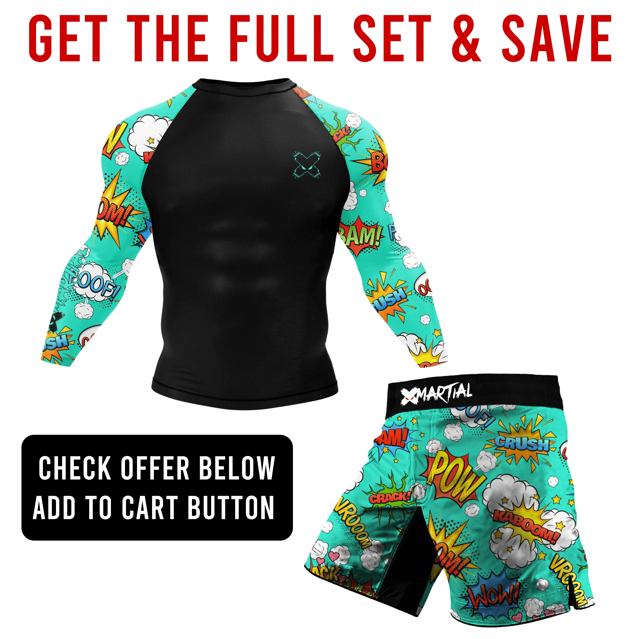 Comic Hero Hybrid BJJ/MMA Shorts