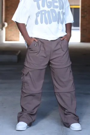 Convertible Recruit Cargo Pants - Mushroom - FINAL SALE