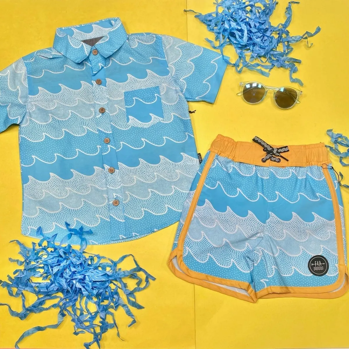 COSMIC WAVES  BUTTON DOWN