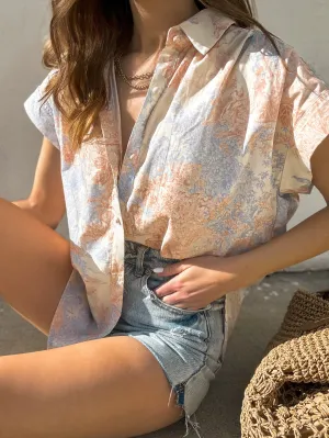 Cotton Candy Skies Button Up - Final Sale