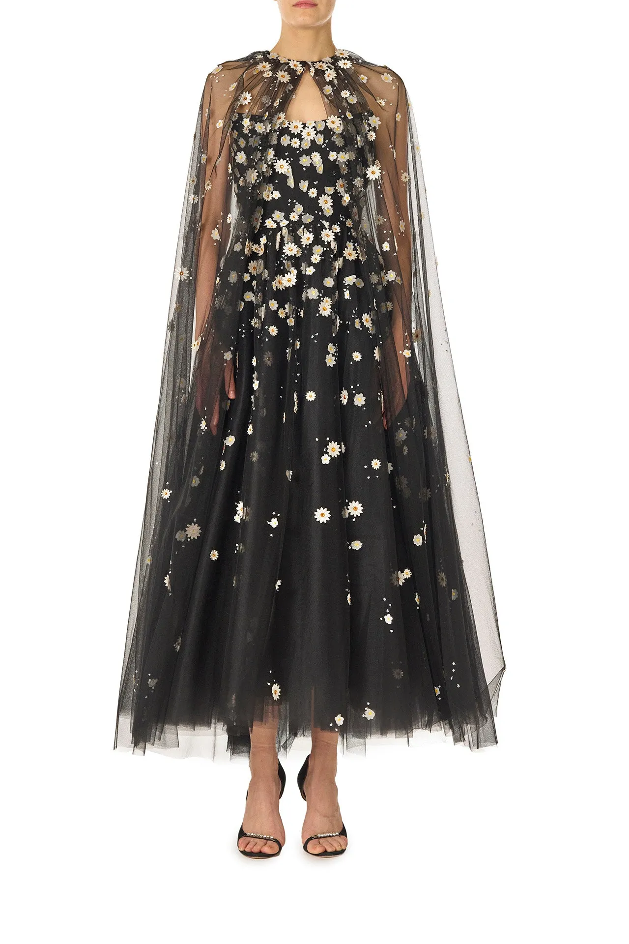 Daisy Embroidered Tulle Dress