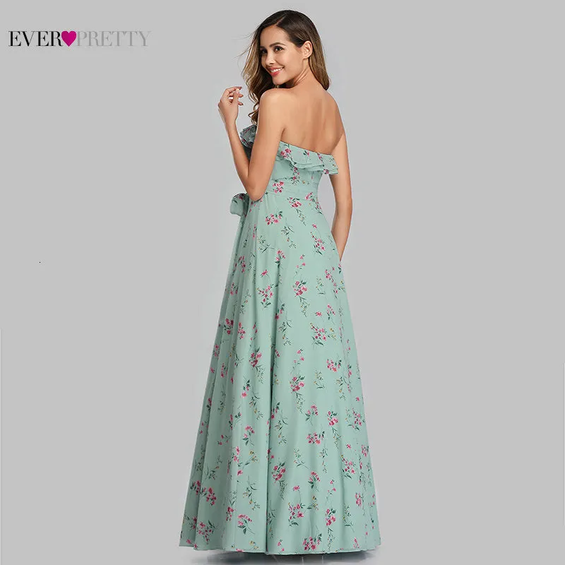 Elegant Evening Long A-Line Off Shoulder Dresses