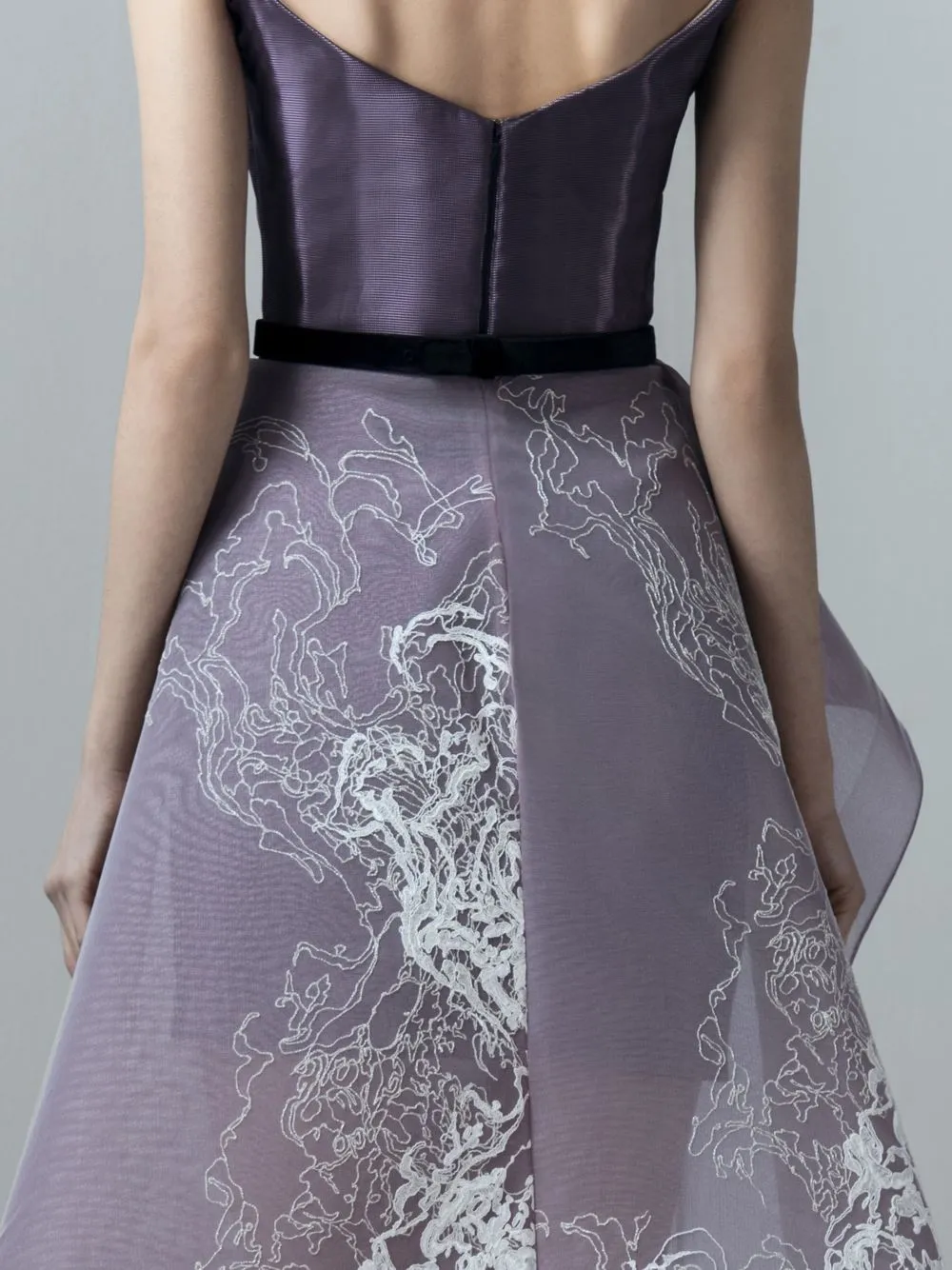 Embroidered Asymmetric Dress