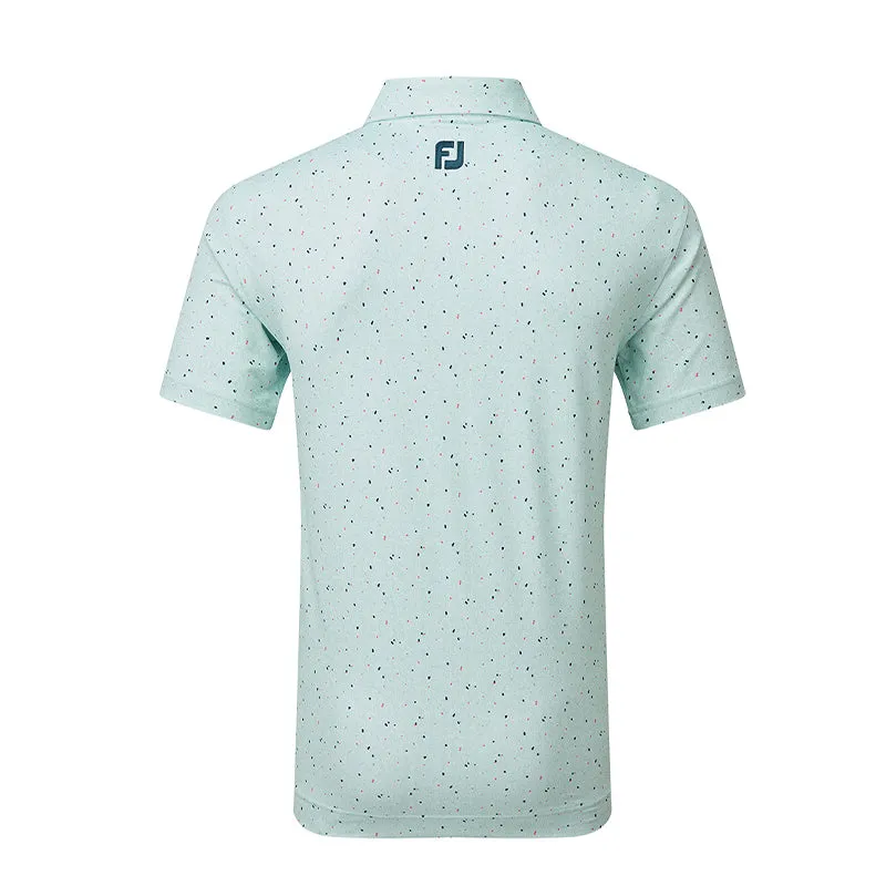 FOOTJOY Tweed Texture Stretch Pique Men's Polo (Sea)