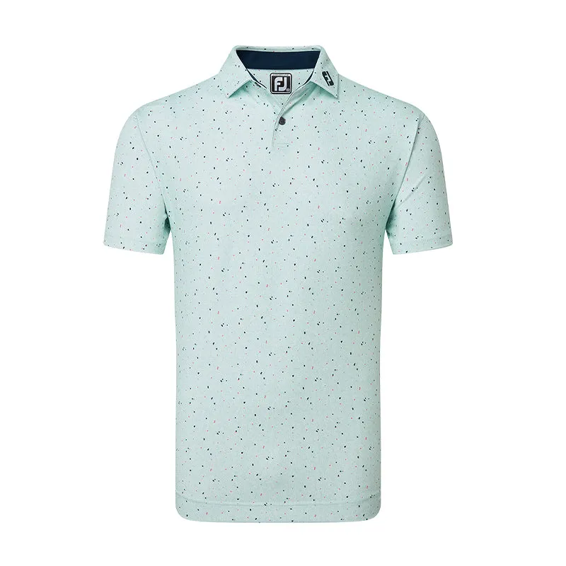 FOOTJOY Tweed Texture Stretch Pique Men's Polo (Sea)