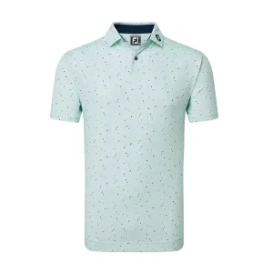 FOOTJOY Tweed Texture Stretch Pique Men's Polo (Sea)