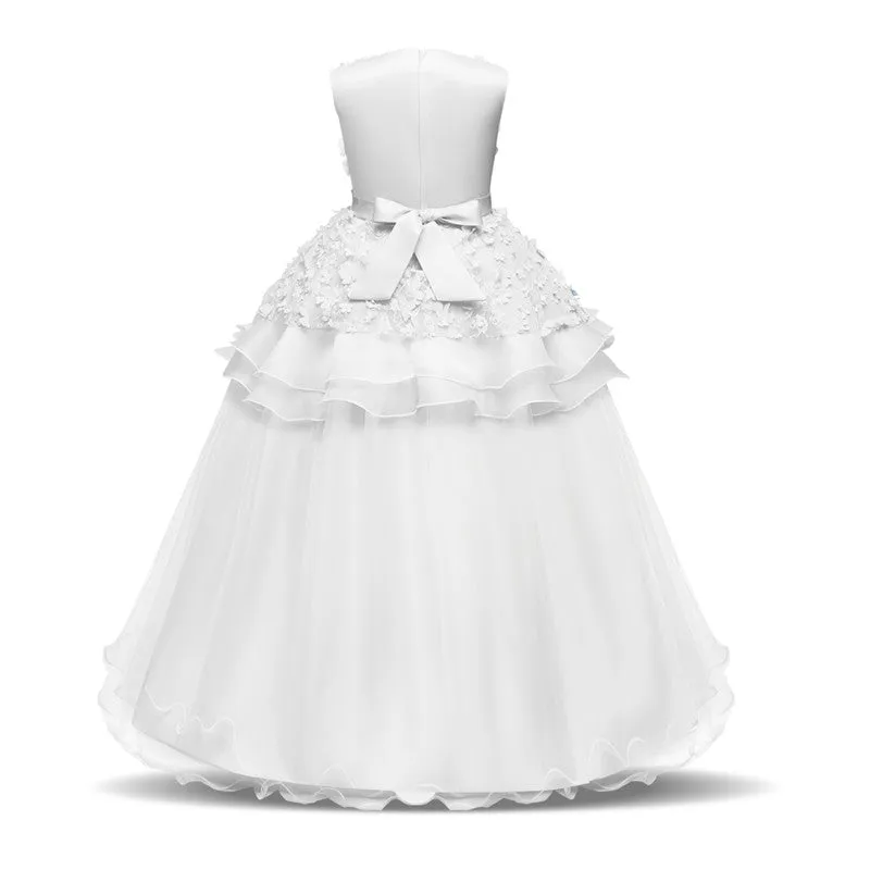 Girls Princess Wedding Party Dresses Sequin Vestido Children Dress For Teenage Girls Dresses