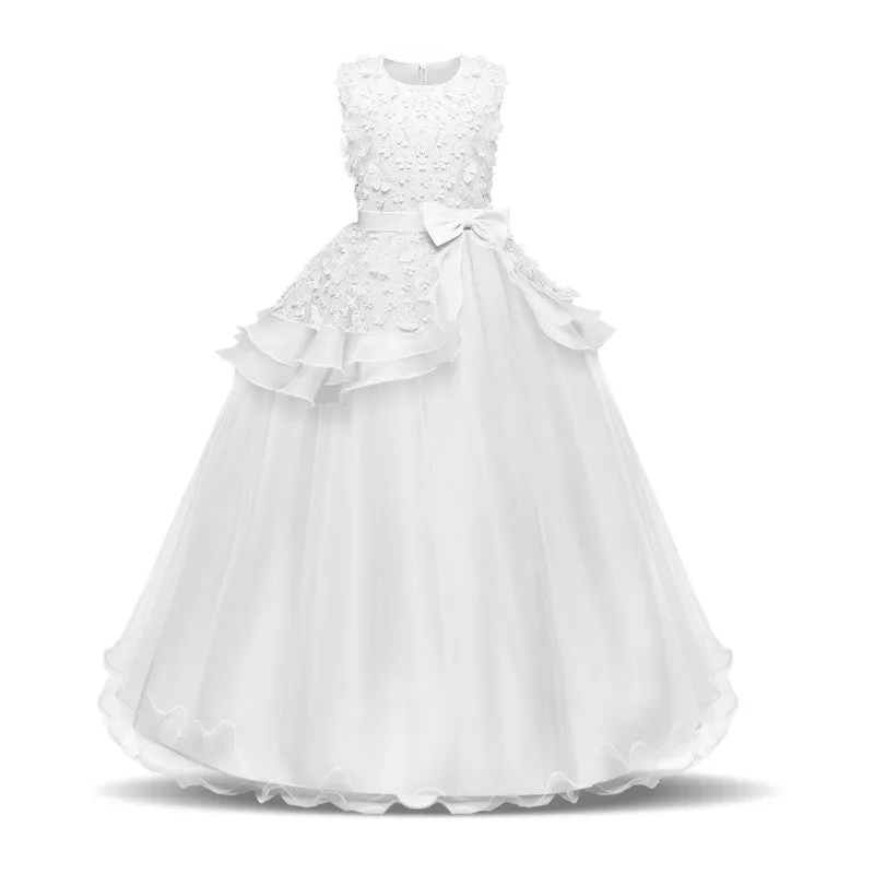 Girls Princess Wedding Party Dresses Sequin Vestido Children Dress For Teenage Girls Dresses