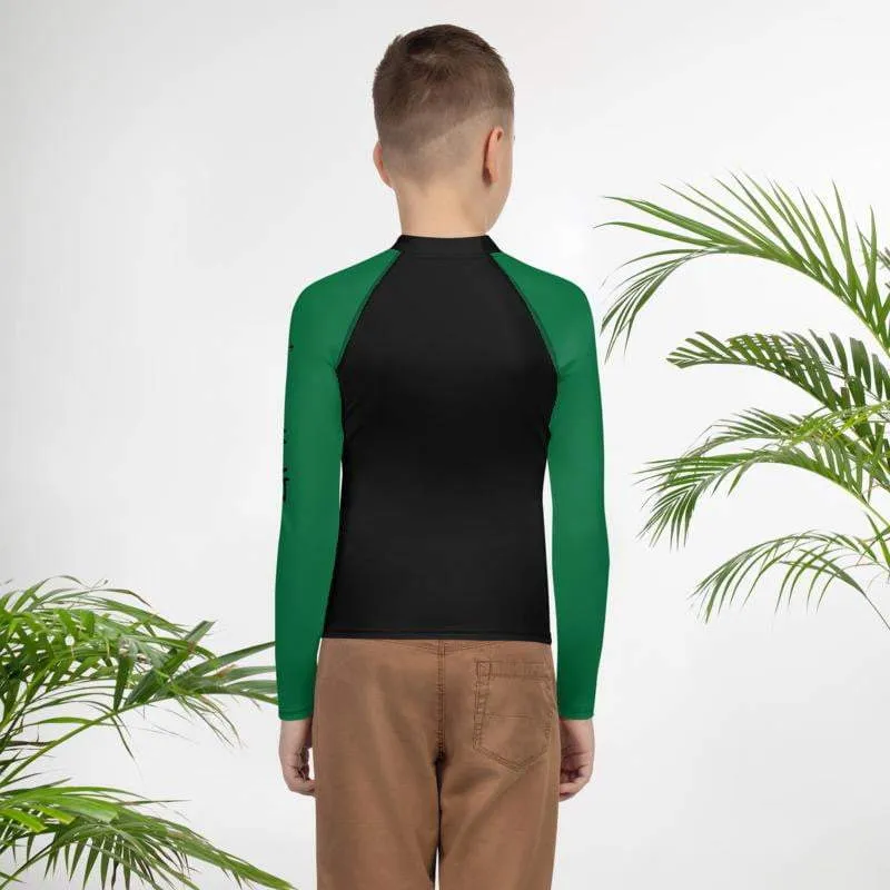 Green SS Premium Standard ~ Youth Rash Guard