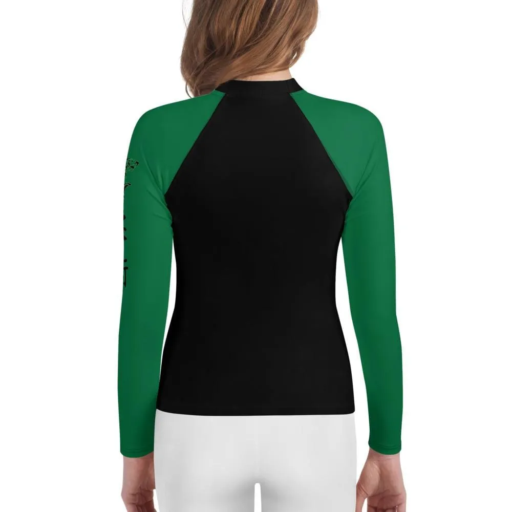 Green SS Premium Standard ~ Youth Rash Guard