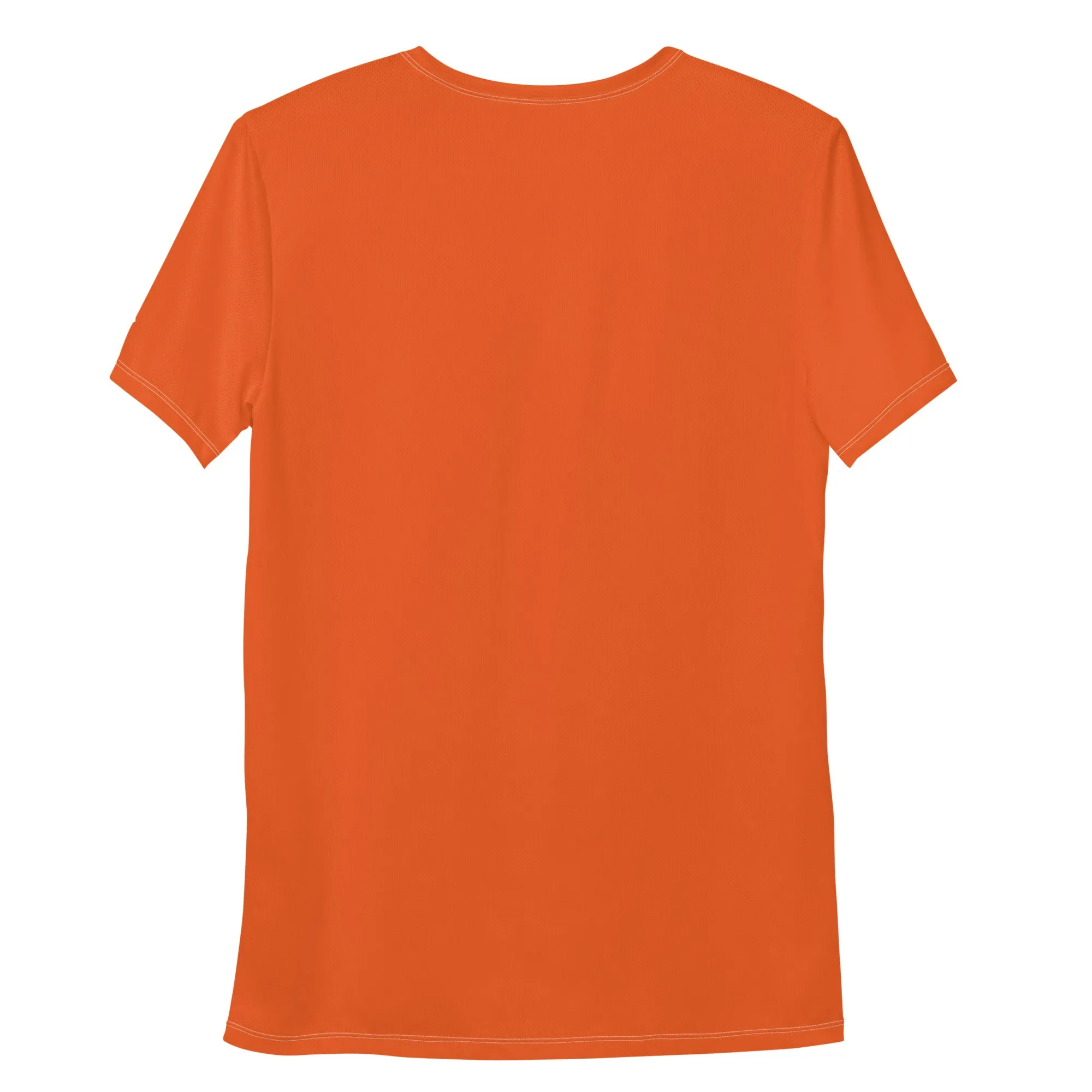 High-Performance Men's Rash Guard - Short Sleeve Solid Color Design - Flamingo