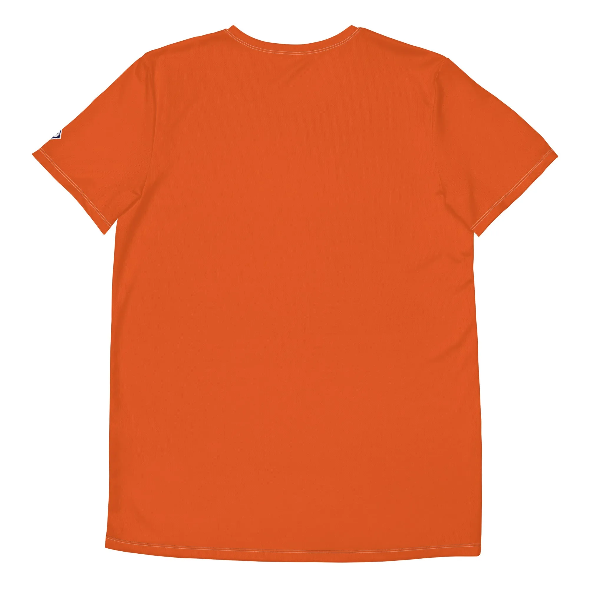 High-Performance Men's Rash Guard - Short Sleeve Solid Color Design - Flamingo