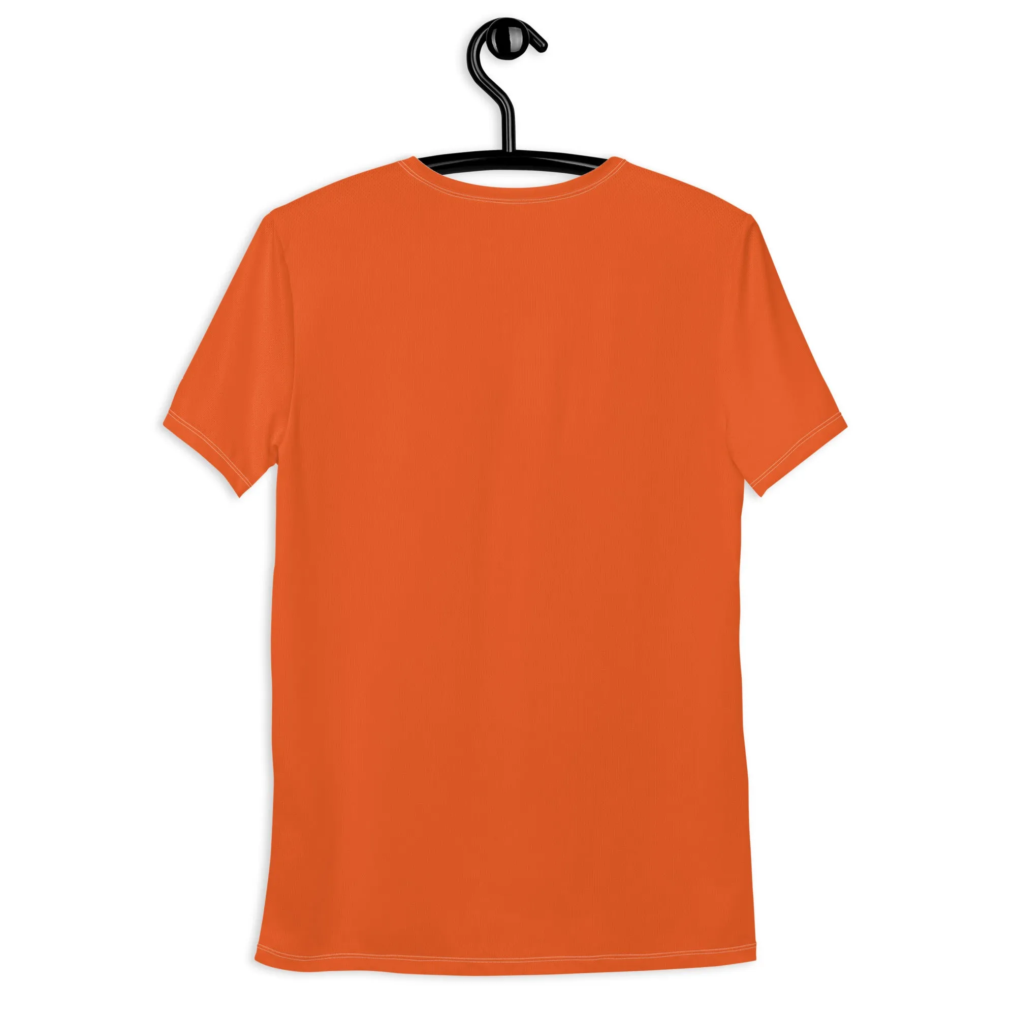 High-Performance Men's Rash Guard - Short Sleeve Solid Color Design - Flamingo