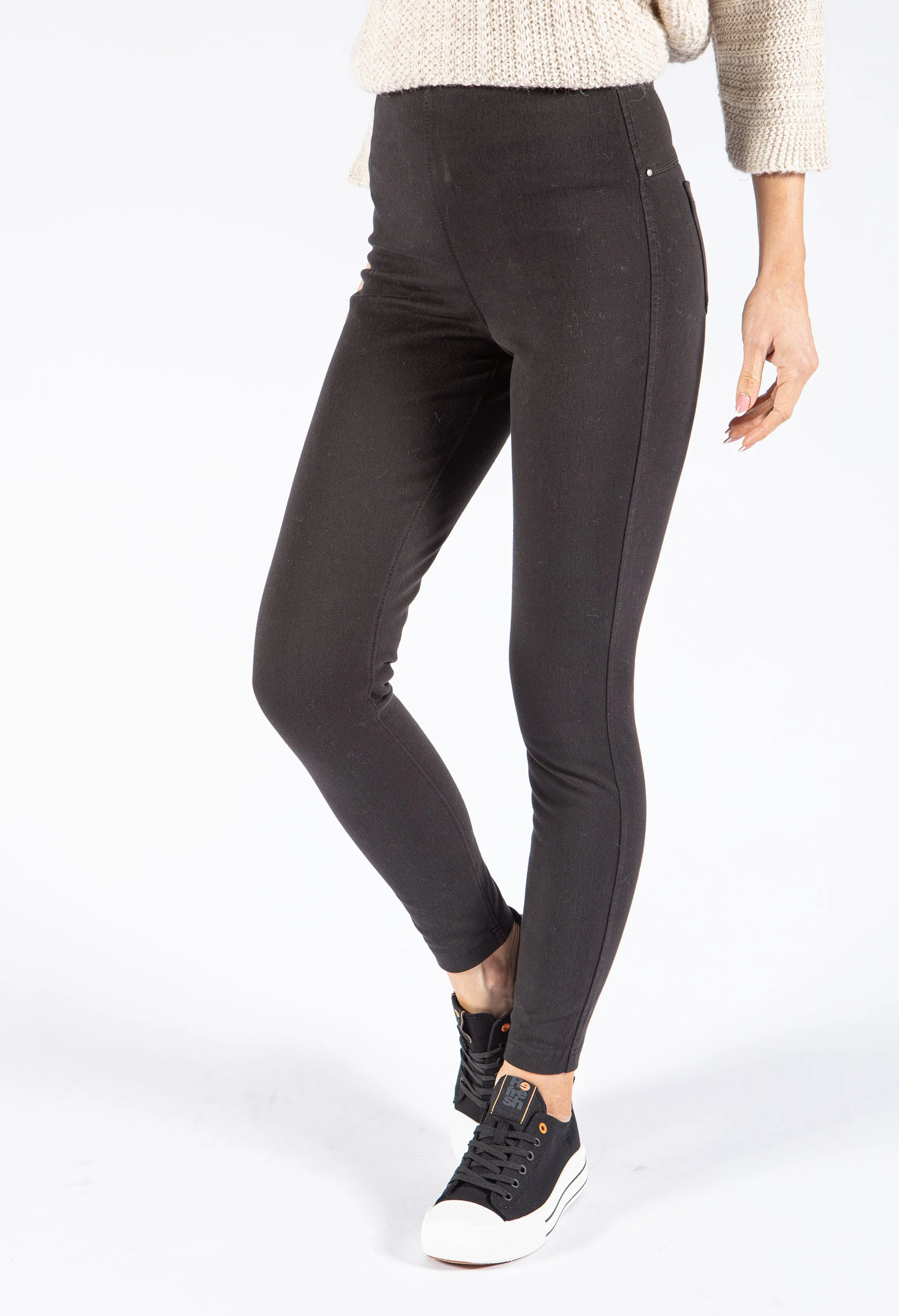 High Waist Denim Leggings