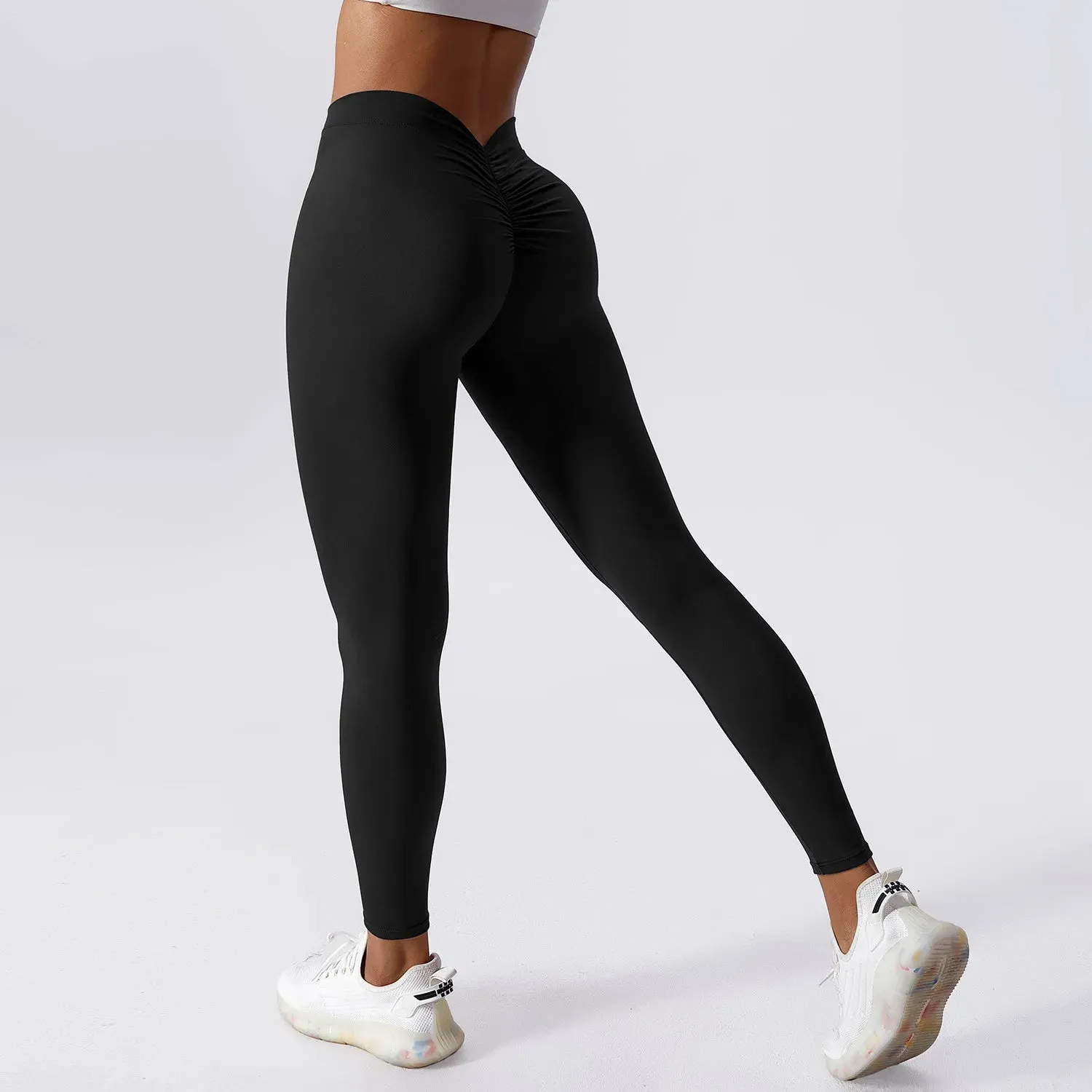 High Waist Peach Leggings