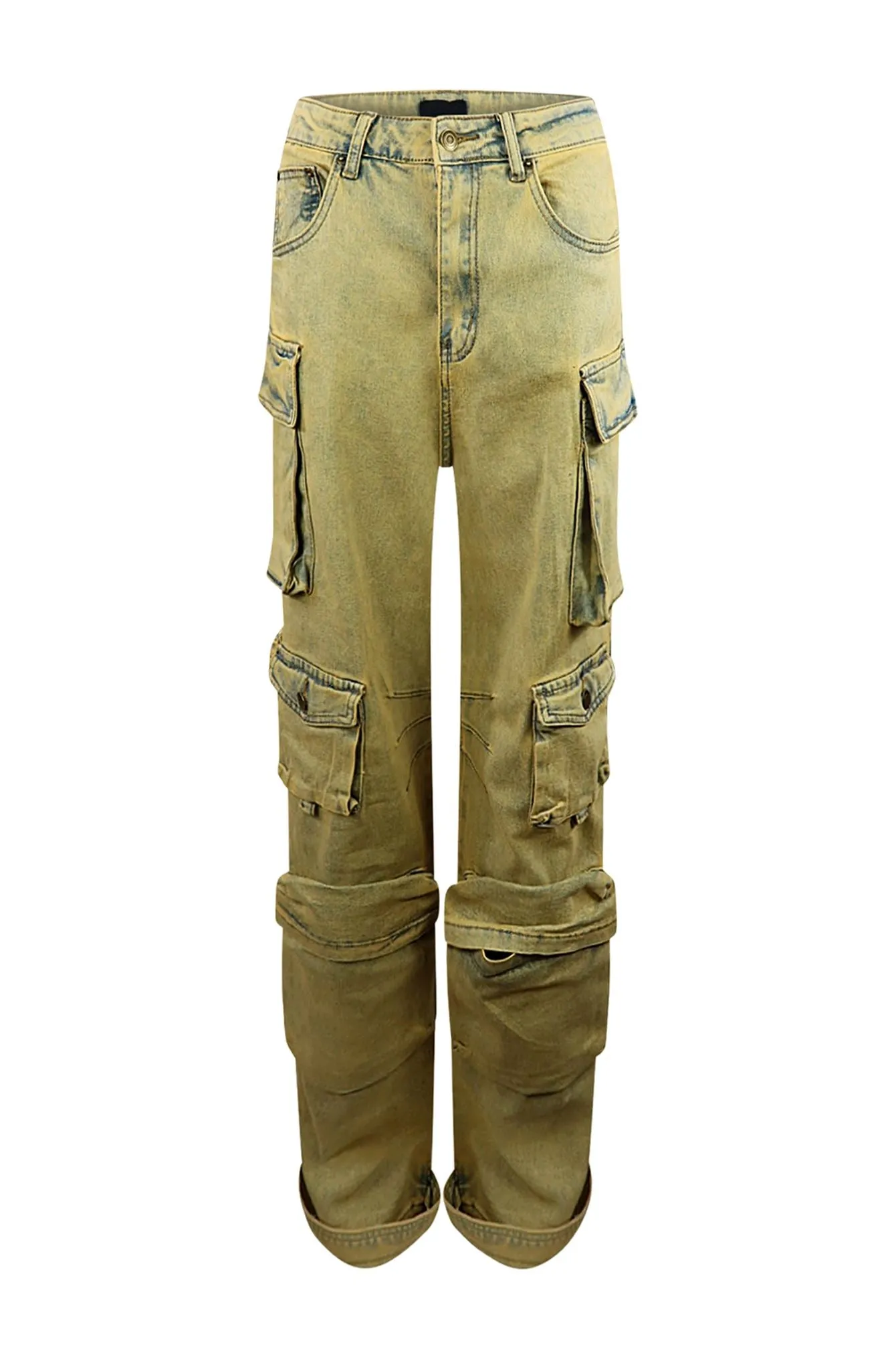 Kayra Color Washed  Baggy Jeans