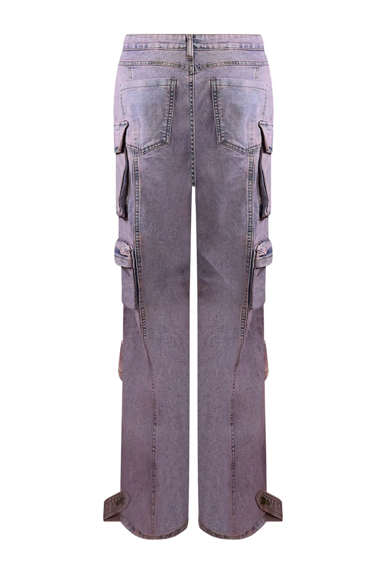 Kayra Color Washed  Baggy Jeans