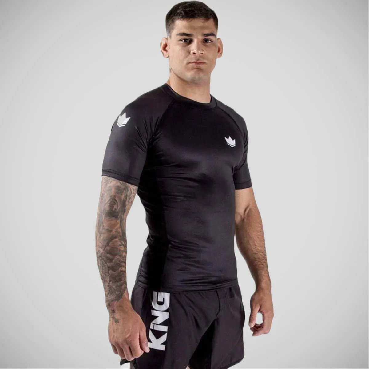 Kingz Kore Short Sleeve Rash Guard Black