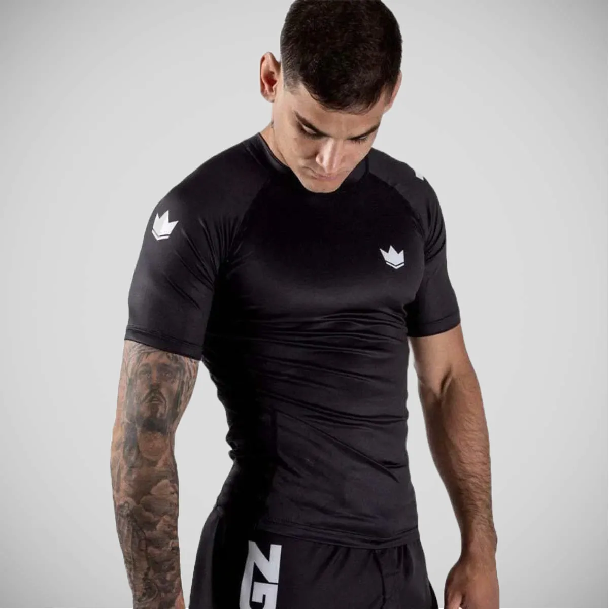 Kingz Kore Short Sleeve Rash Guard Black