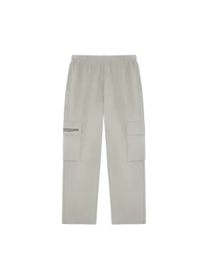 Mens Double Jersey Cargo Track Pants—stone