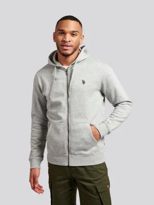 Mens Fleece Zip Hoodie in Vintage Grey Heather