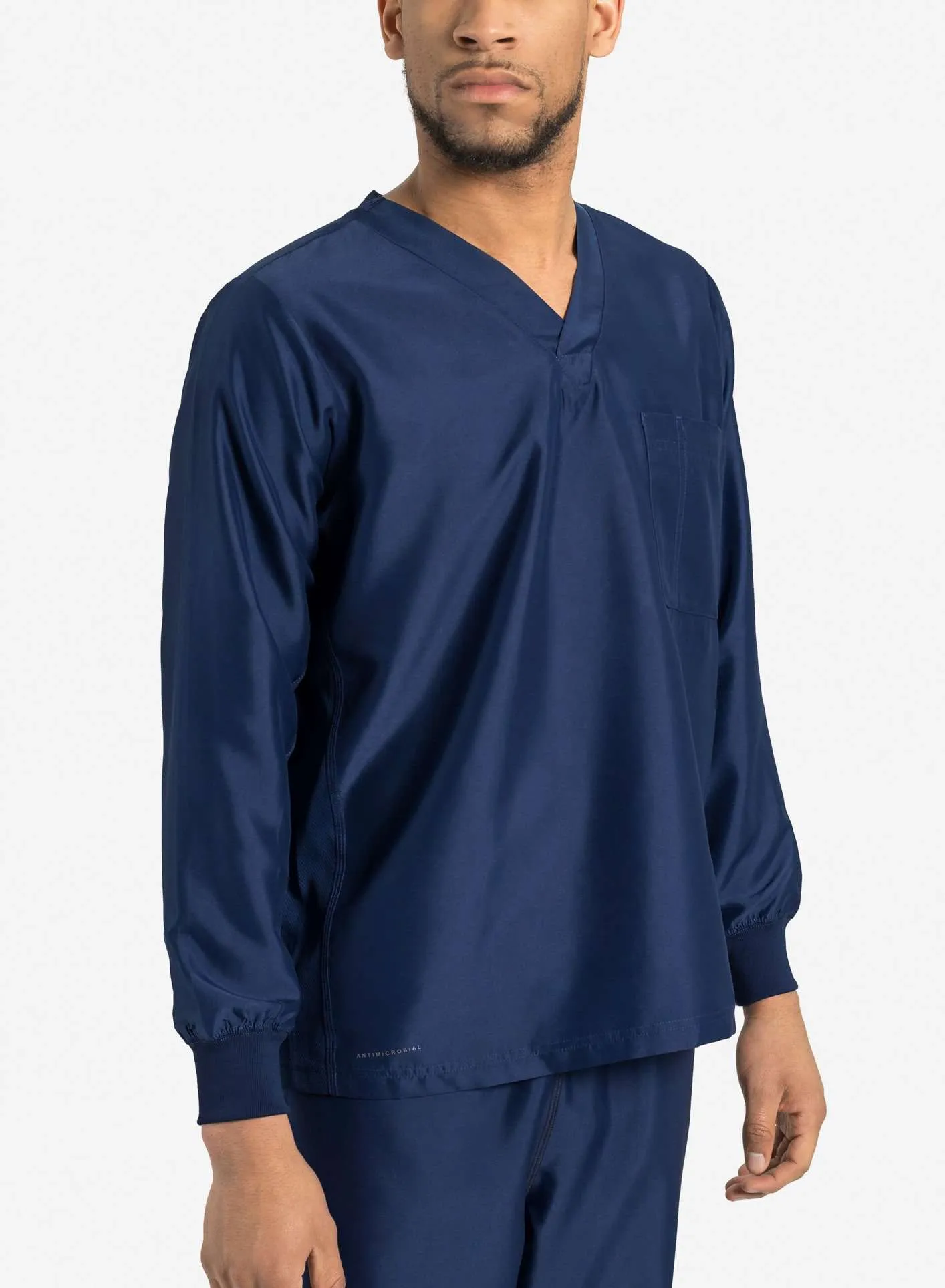 Men's Long Sleeve Scrub Top