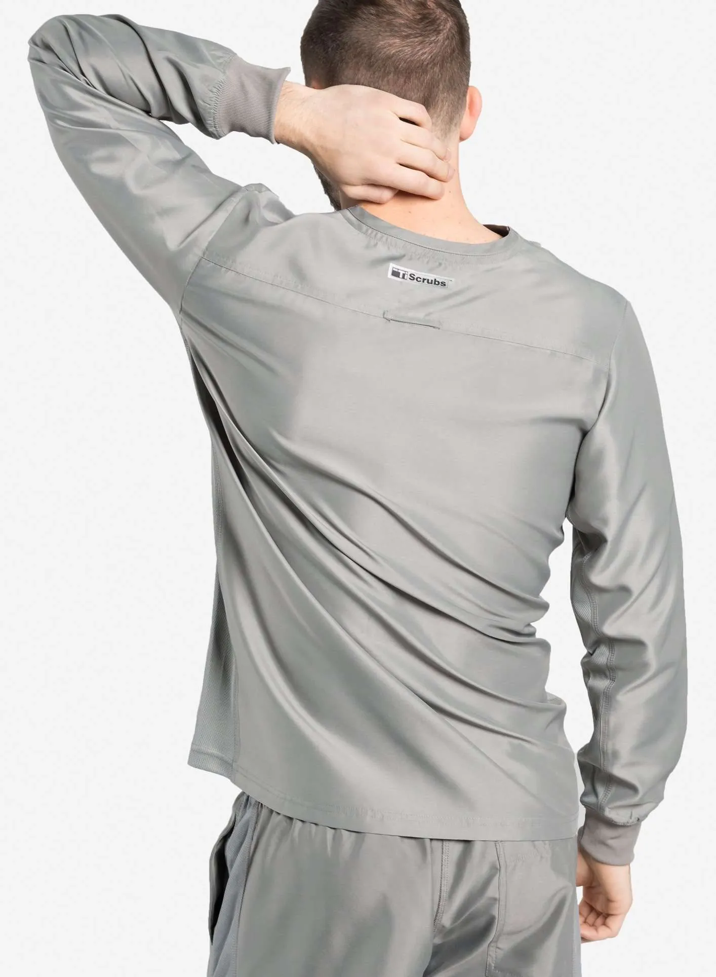 Men's Long Sleeve Scrub Top