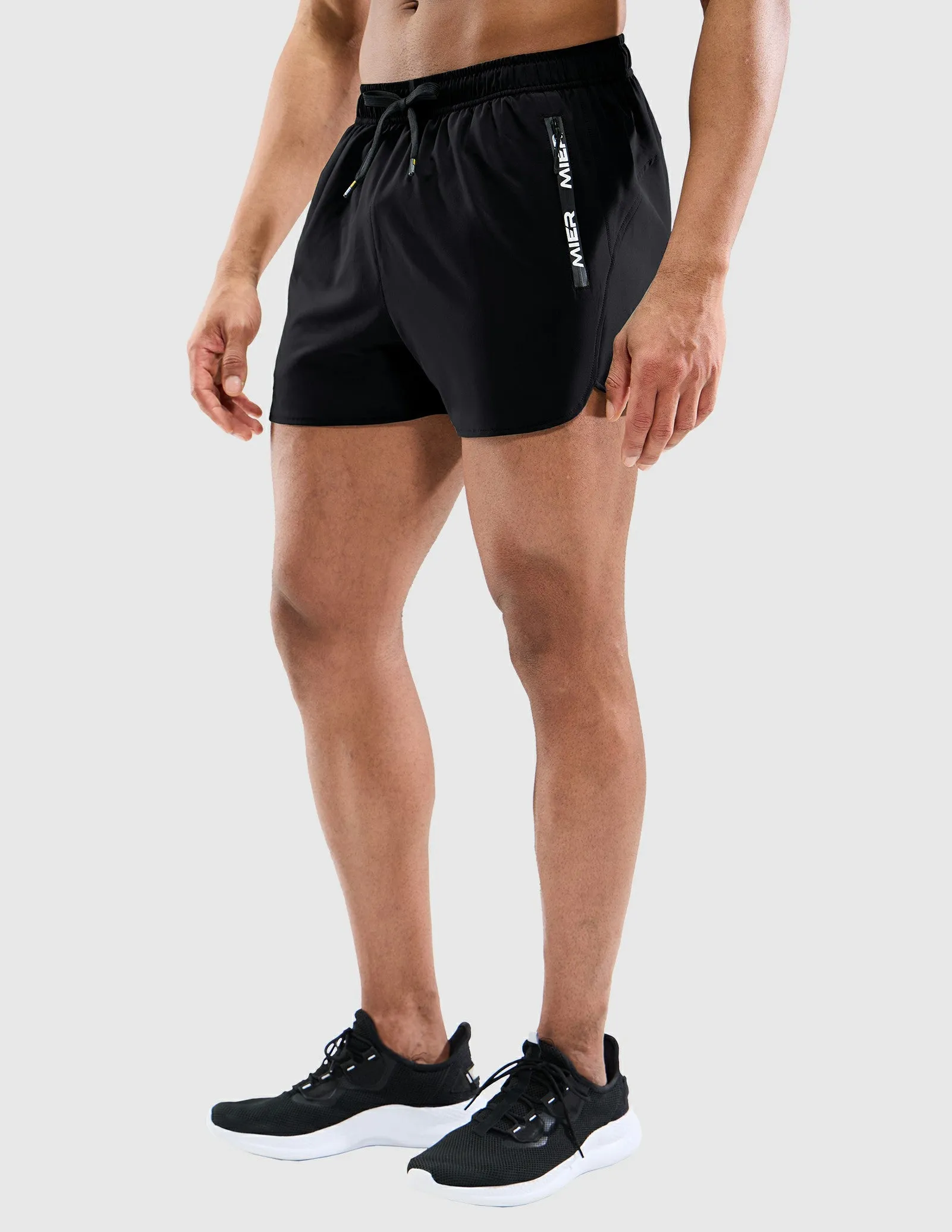 Men's PaceLite Logo Shorts W/Brief 3"