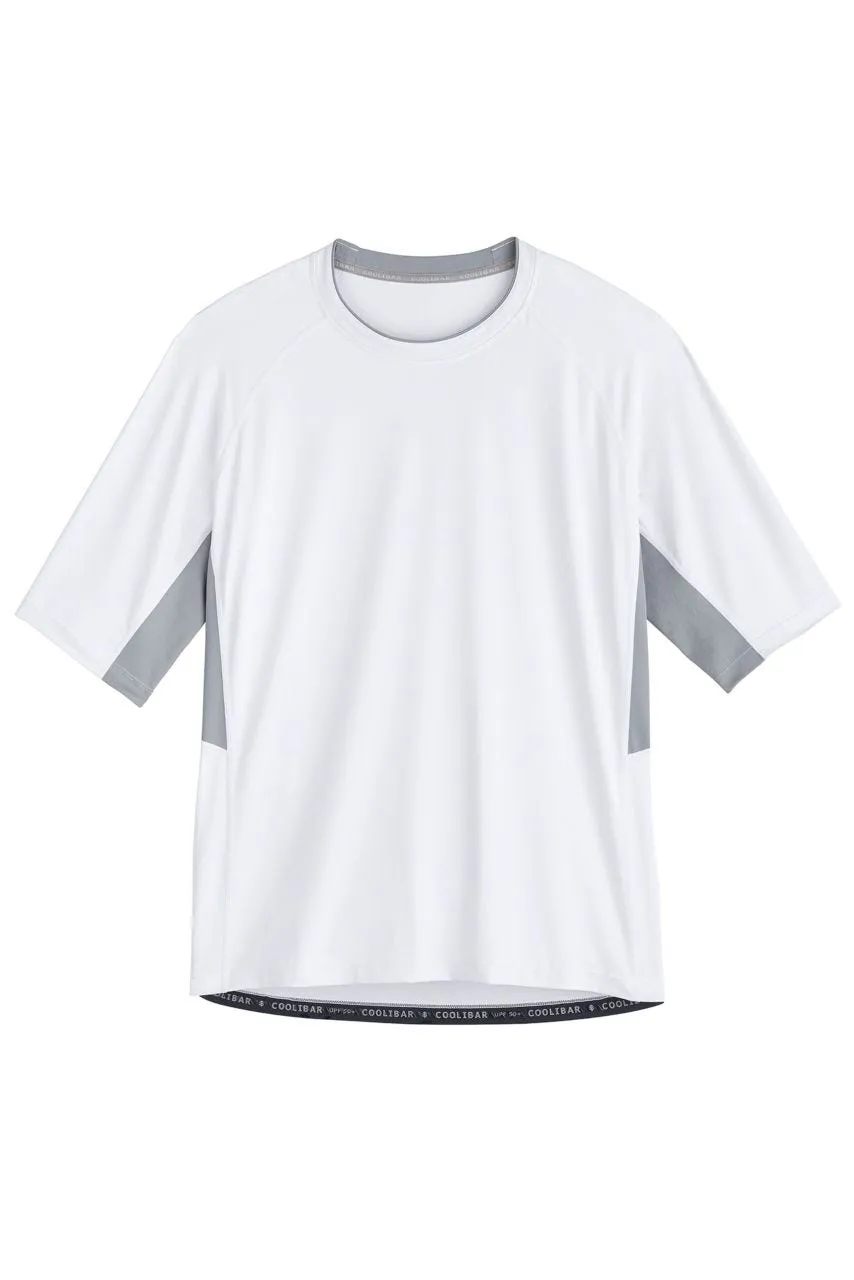 Men's Ultimate Short Sleeve Rash Guard  |  White