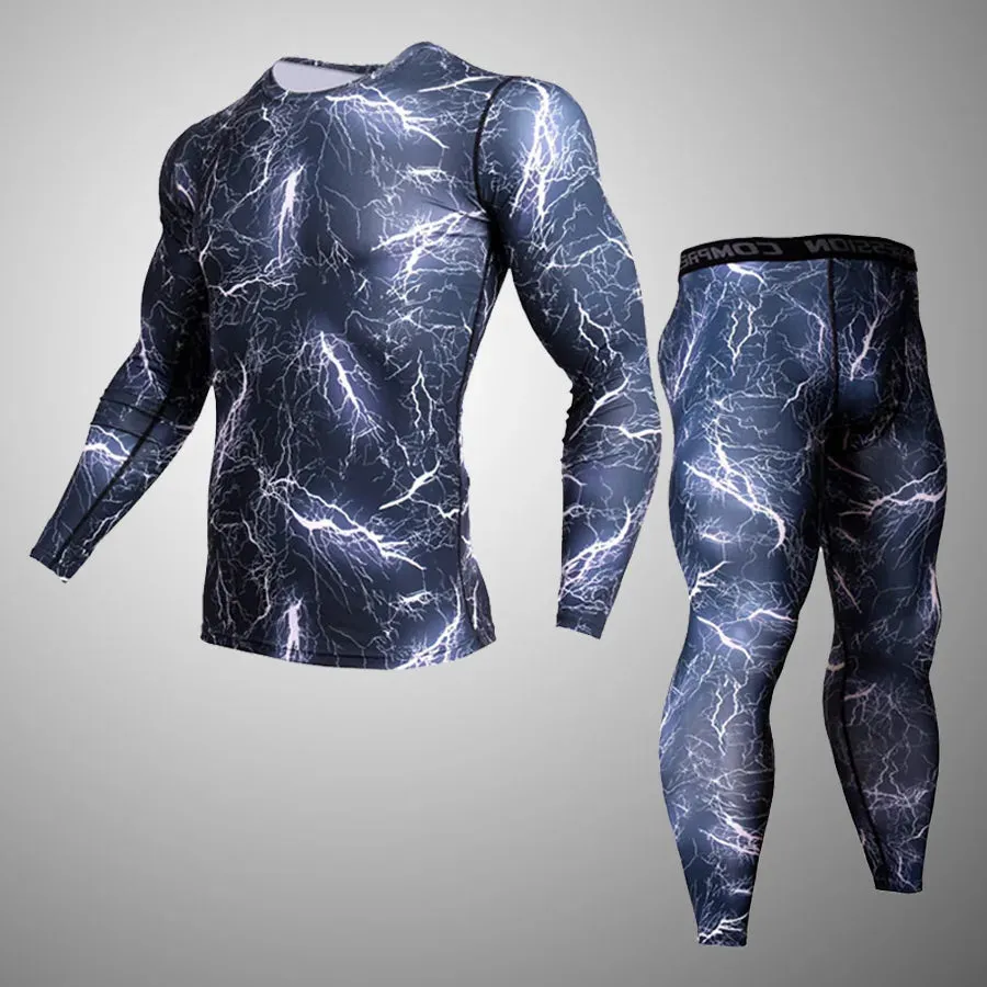 MMA RASH GUARD Sports Base Layer Shirt and Pants