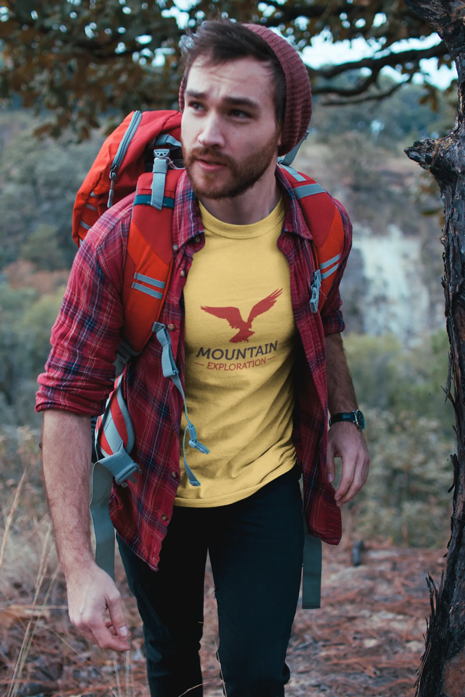 Mountain Exploration Printed T-shirt for men
