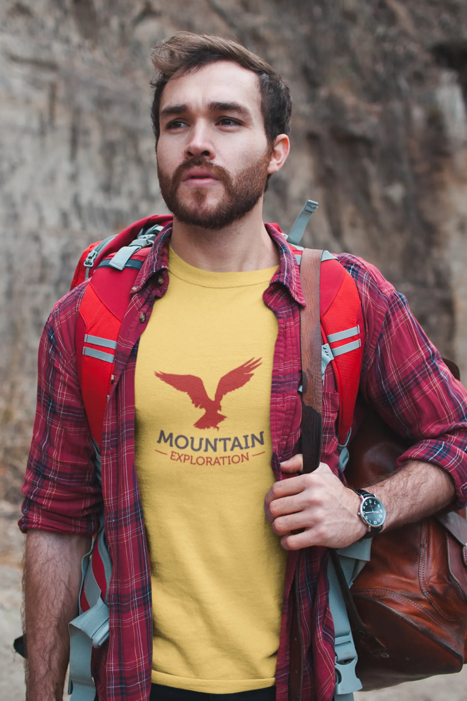 Mountain Exploration Printed T-shirt for men