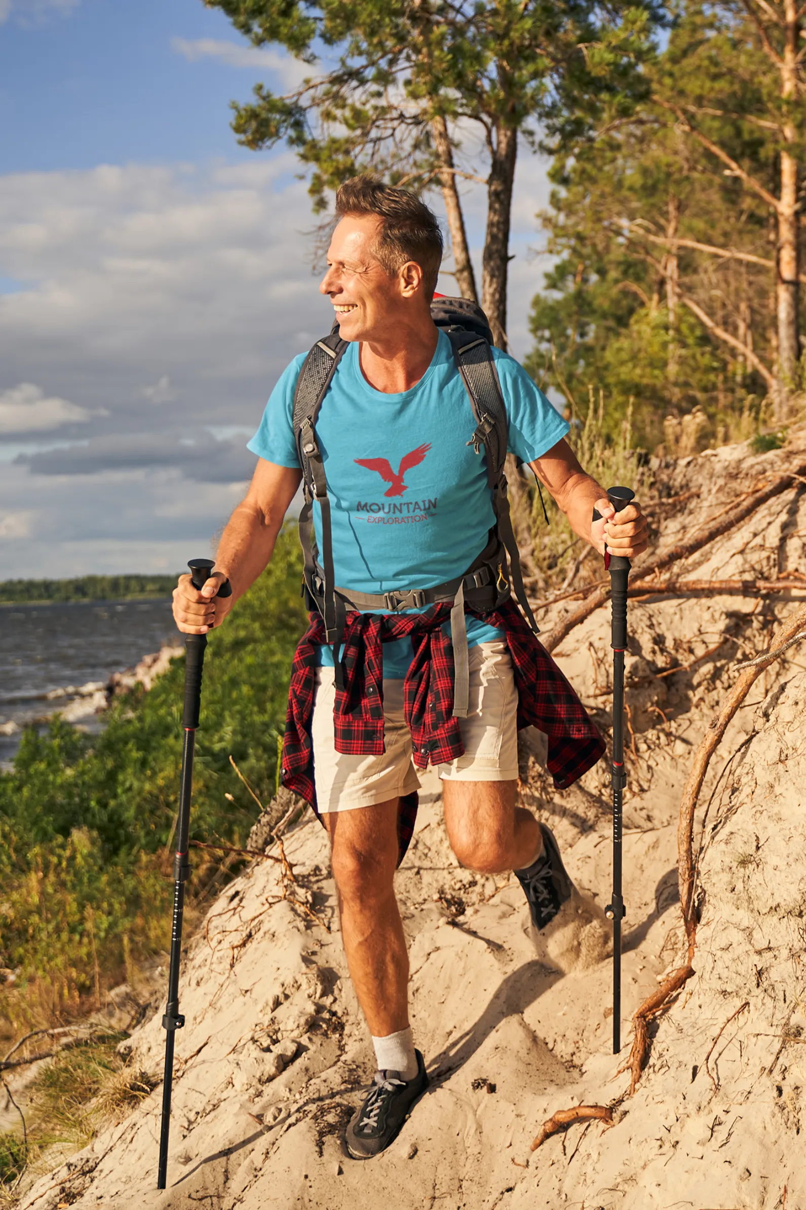 Mountain Exploration Printed T-shirt for men