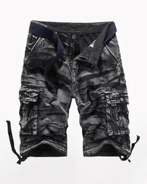 Outdoor Long Camo Cargo Shorts