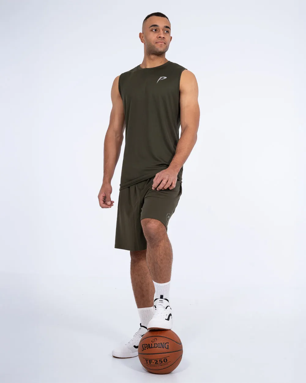 Parell Evolve Tall Sleeveless Training Top (khaki)