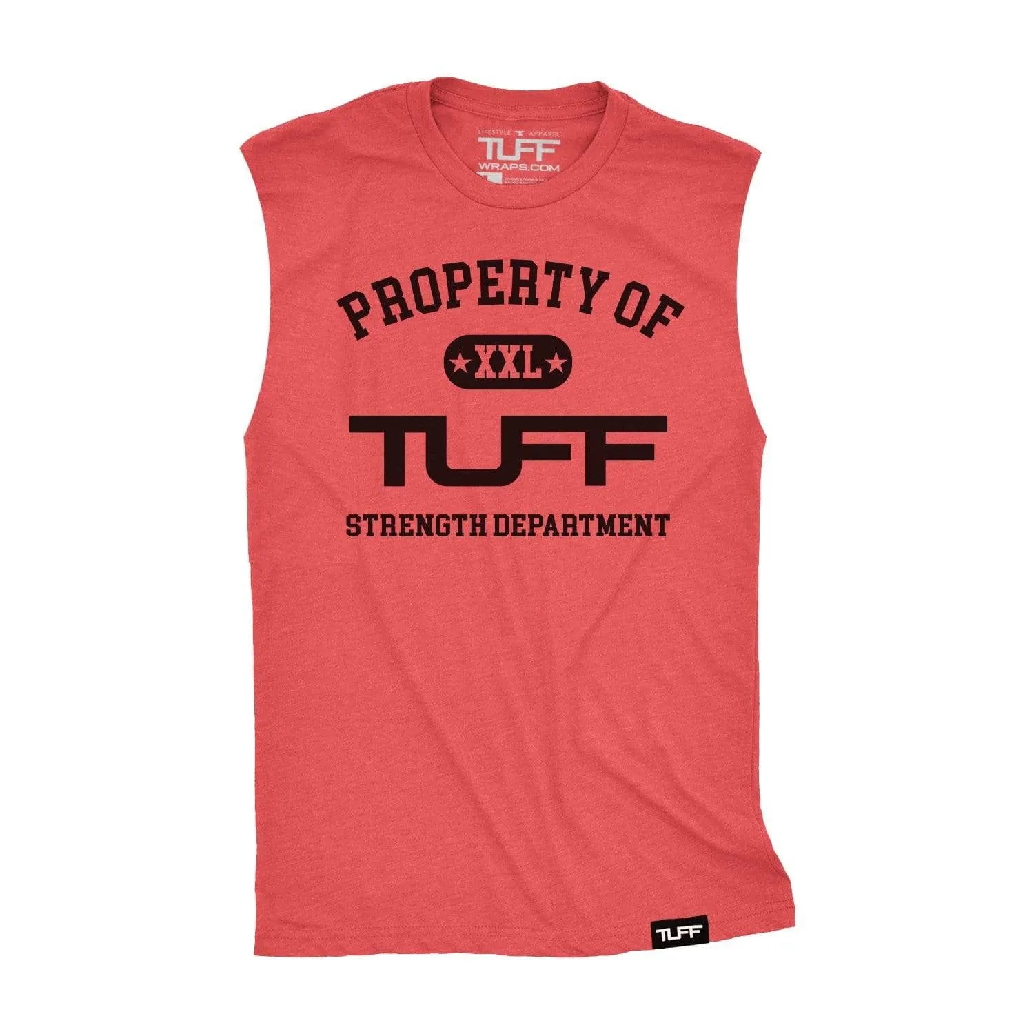 Property of TUFF Raw Edge Muscle Tank